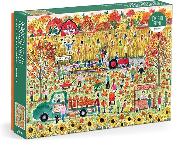 Galison - Pumpkin Patch 1000 Piece Jigsaw Puzzle for Adults