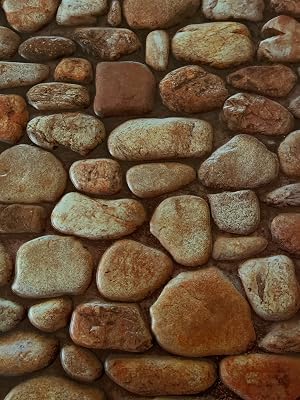 Tool Bench Hardware River Rock Self-Adhesive Wall Tile, 12 x 12in 10 Pack