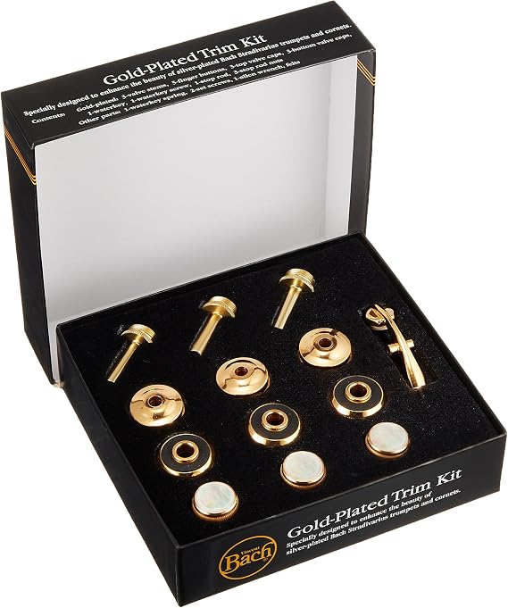 Bach Trumpet Gold Trim Kit w/Heavy Bottom Caps