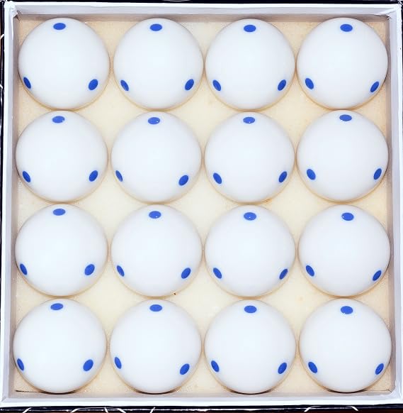 6 Dot - Spot Pool - Billiard Practice Training Cue Ball 6 oz - 2 1/4" Choose Green or Blue