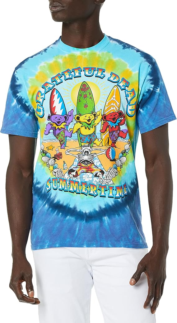 Liquid Blue Men's Grateful Dead-Beach Bear Bingo