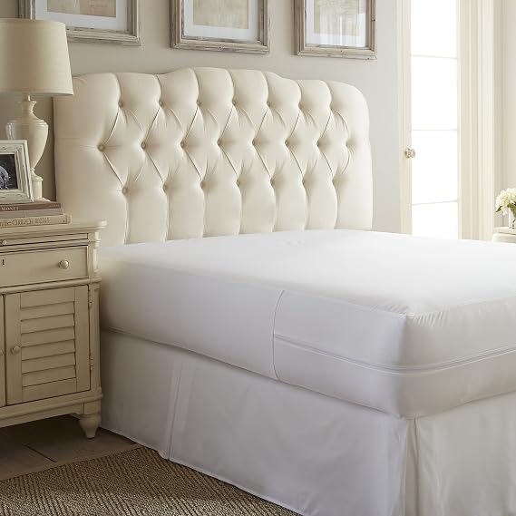 Simply Soft Bed Bug Mattress Protector, King, White