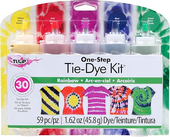 Tulip One-Step 5 Color Tie-Dye Kits Rainbow,1.62oz