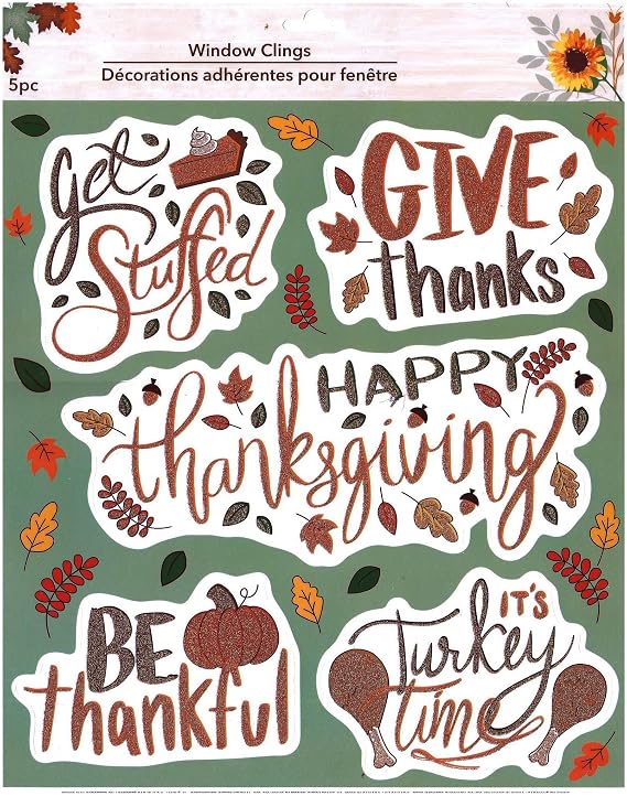 Happy Thanksgiving Window Clings