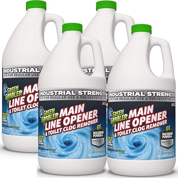 Ultimate Main Drain Opener | Drain Cleaner | Sewer Cleaner + Hair Clog Remover - Safe For Pipes and Septic | 4 Gallon Case