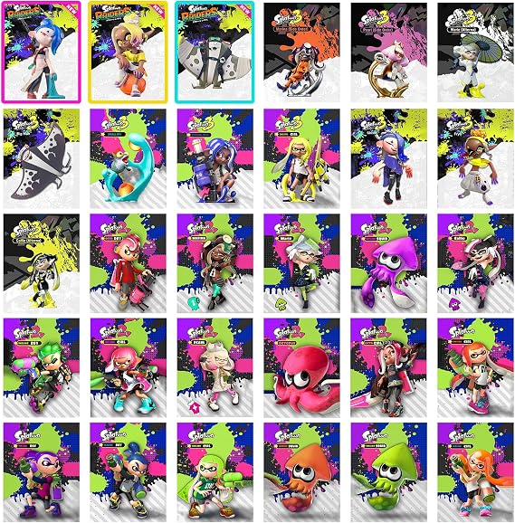 30 Pcs NFC Mini Card Set for Splat Raiders, 3 and 2 - No Duplicates