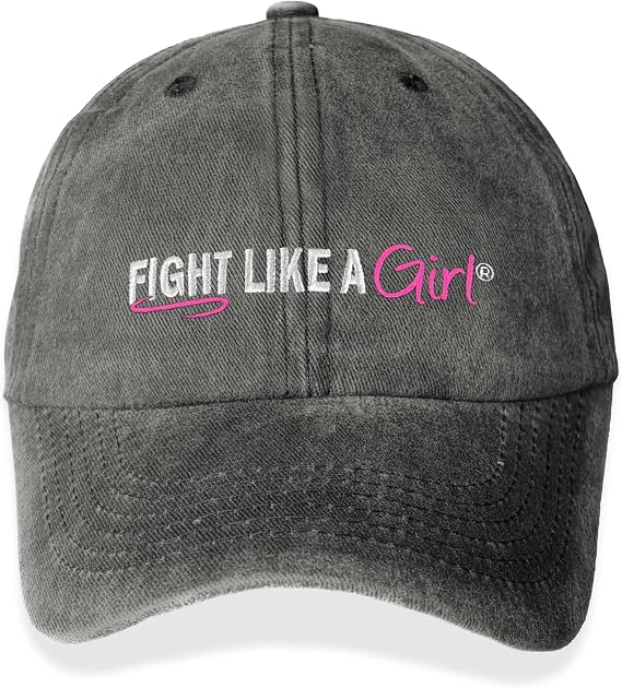 Fight Like a Girl Hybrid Embroidered Baseball Cap