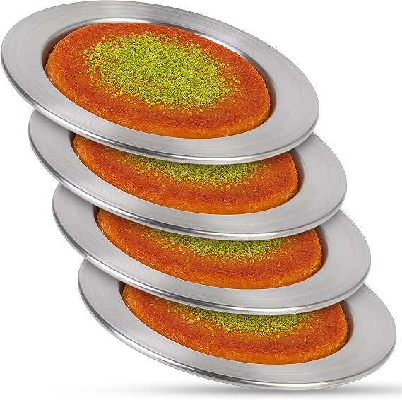 Turkish Goodies Set of 4 Kunefe Plates, 4.7 Inch (12cm)