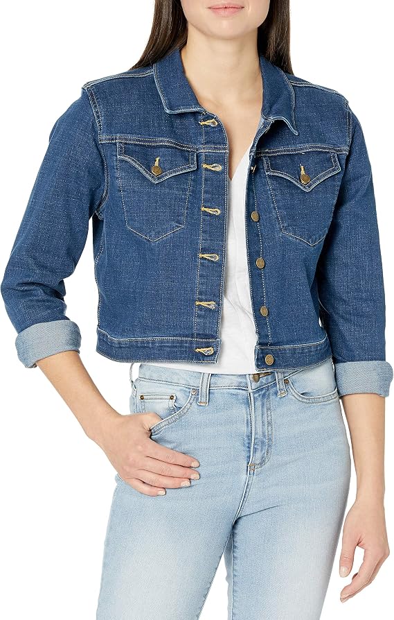Calvin Klein Women's Denim Jacket With Front Pockets