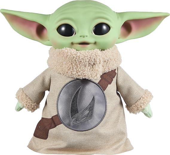 Mattel Star Wars the Mandalorian & Grogu Movie Grogu 11-inch Tall Plush with Embroidered Rondel Design on Chest Vinyl Head Soft Plush Body and Hands