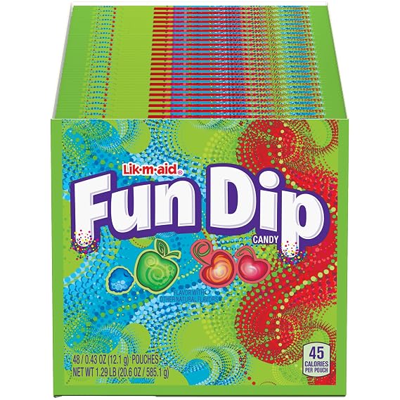 Fun Dip Assorted Flavor Party Pack - 48 Piece Pack, 0.43 oz Packets