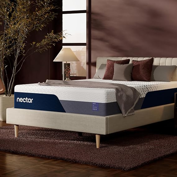 Nectar Luxe 14 Memory Foam Mattress, Twin, Medium Feel, 1-Year Trial