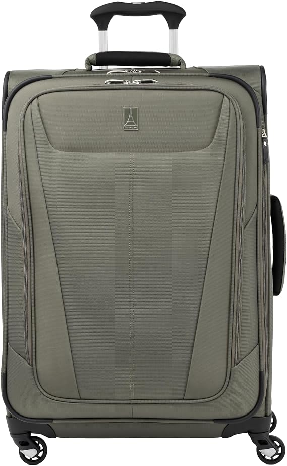 Travelpro Maxlite 5 Softside Check-In Luggage Spinner, Green, 25-Inch