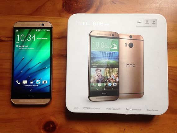HTC One M8 Unlocked Cellphone, International, 16GB, Gold
