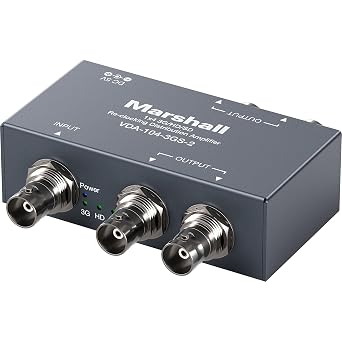 Marshall Electronics VDA-104-3GS-2 1x4 3G/HD/SD-SDI Reclocking Distribution Amplifier