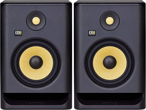 KRK Rokit 7 G4 Studio Monitor Speaker Bundle - Pair, Black