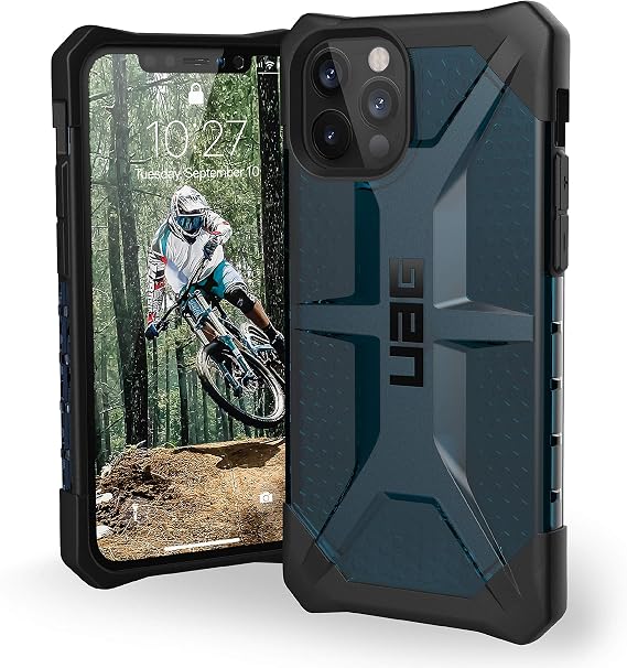 URBAN ARMOR GEAR UAG Designed for iPhone 12 Case/iPhone 12 Pro Case [6.1-inch Screen] Rugged Lightweight Slim Shockproof Transparent Plasma Protective Cover, Mallard