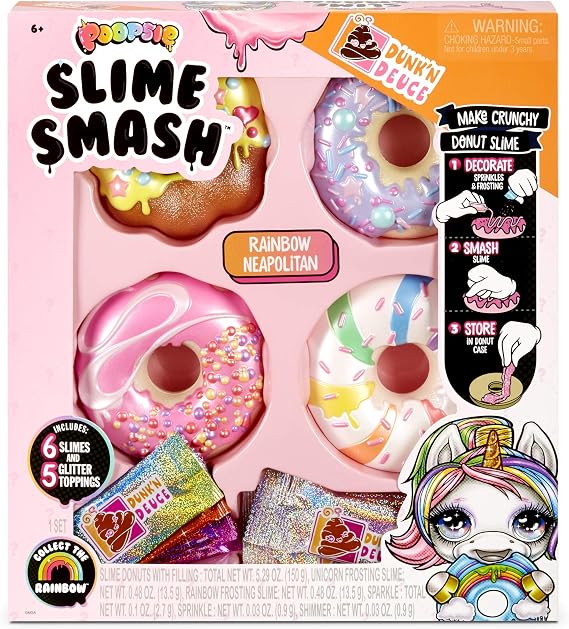 Poopsie Slime Smash Rainbow Neapolitan with Crunchy Donut Slime