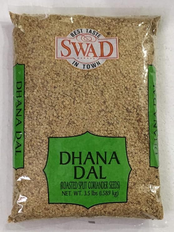 Swad Dhana Dal (Roasted Split Coriander Seeds) VALUE PACK - 3.5 Pound