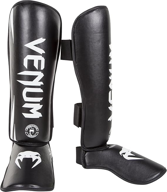 Venum Challenger Stand Up Shin Guards - Black - Medium
