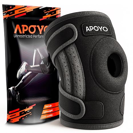 APOYO Knee Brace for Women & Men - Knee Sleeve For Pain Relief (Large)