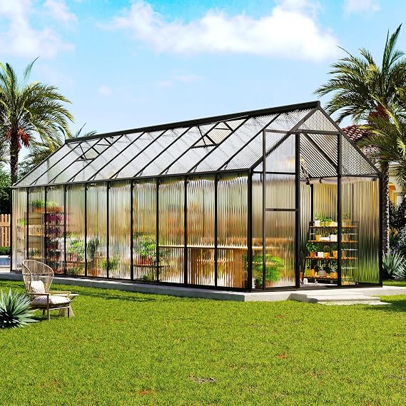 AMERLIFE 6x20 FT Polycarbonate Greenhouse