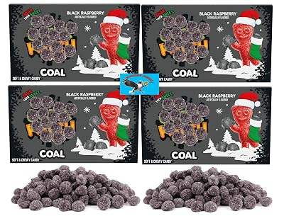 SourPatch Coal Black Raspberry 12.4oz Soft Chewy Gummy Christmas Holiday Stocking Stuffer Candy