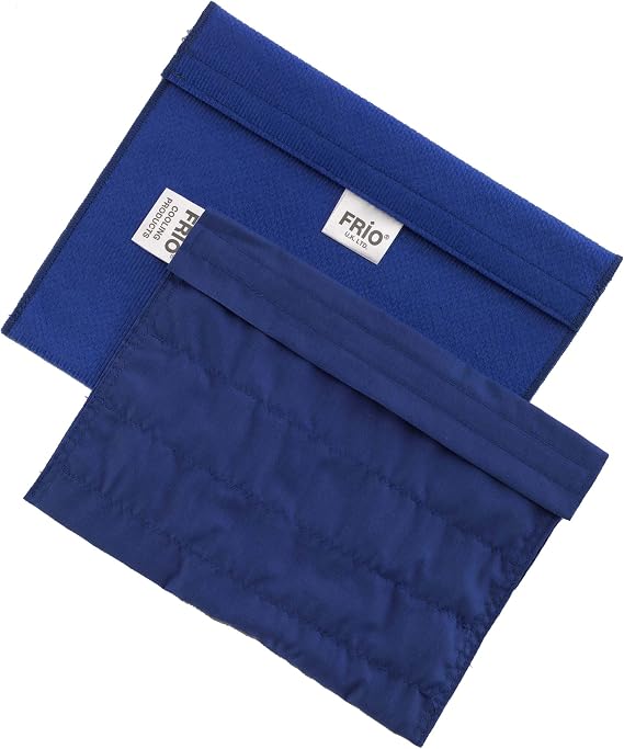 FRIO Expedition Diabetic Insulin Cool Bag 15 x 21 cm Blue | Holds up to 9 Insulin Pens | Cools with Cold Water I No Ice Packs Required | Reusable