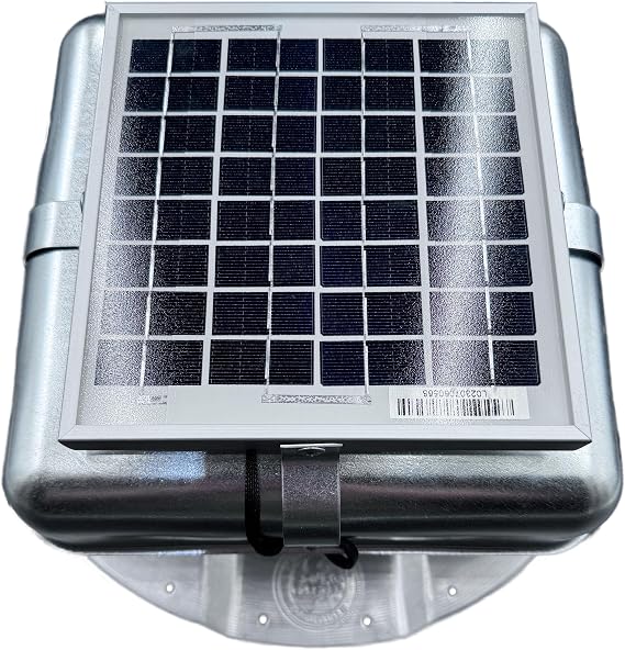 Solar RoofBlaster for 3.5" Ribbed Conex Shipping Container (Galvanized)