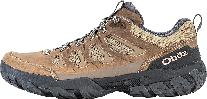 Oboz Men's Sawtooth X Low Hiking Shoes, Sandhill, 7 Wide