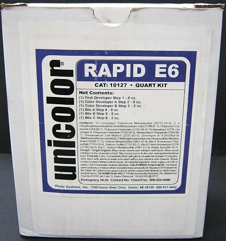 Ultrafine Unicolor E-6 Film Rapid Developing Kit 1 Quart
